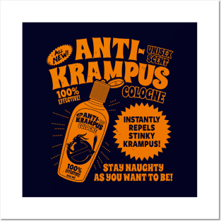 Funny Krampus Merry Krampus Christmas Retro Vintage Cologne Posters and Art